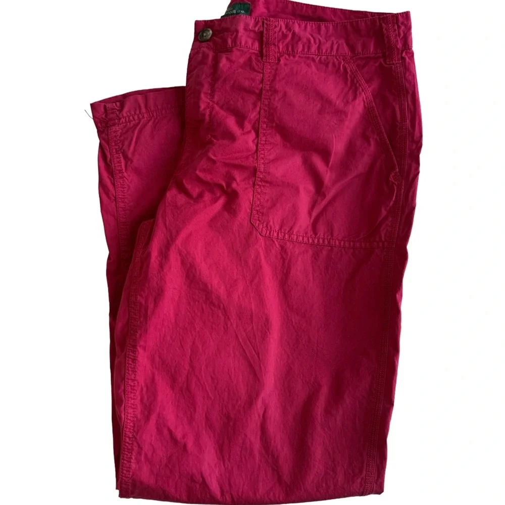 LRL LAUREN JEANS CO Women’s Red Cotton Chino Cotton Straight Leg Pants Sz 14 - Picture 9 of 9